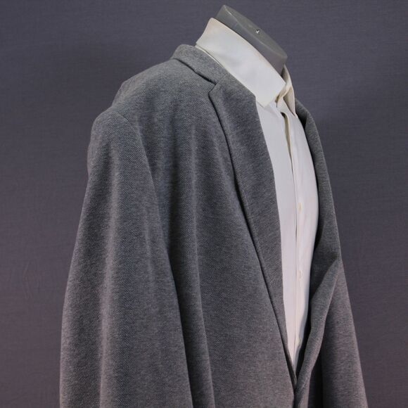 Jos A Bank Blazer Mens Tailored Fit Gray Unstructured NWT Cotton Jacket Blend 4X - Picture 1 of 12